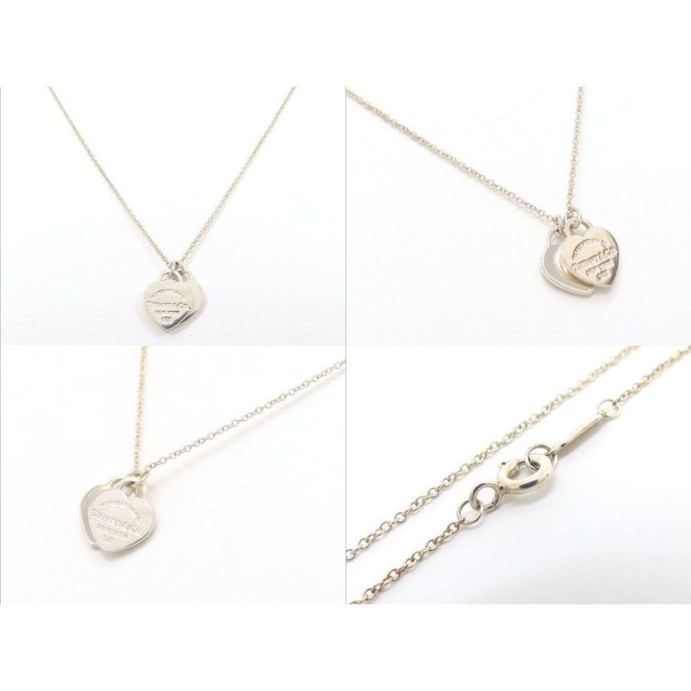 Tiffany Return to Tiffany Double Heart Tag Necklace - Picture 2 of 7